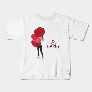 Be happy in love Kids T-Shirt